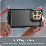 Θήκη TECH PROTECT CARBON Silicone για MOTOROLA MOTO Edge 50 Neo / Motorola ThinkPhone 25 - ΜΑΥΡΟ